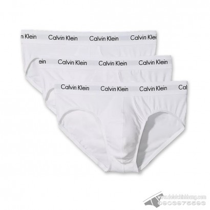 Quần lót nam Calvin Klein NB2613 Cotton Stretch Hip Brief 3-pack White